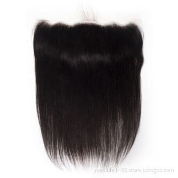 Ear to Ear Pre Plucked  Deep Wave Illusion Virgin Raw Indian Human Hair Closure Swiss Transparent Lace Frontal